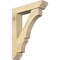 Ekena Millwork Balboa Slat Rough Sawn Bracket w/ Offset Brace, Douglas Fir, 6"W x 26"D x 34"H BKT0604X26X34BOA06RDF - alternate 1